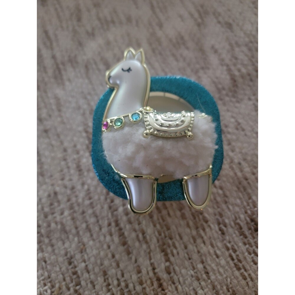 BATH & BODY WORKS SCENTPORTABLE SPARKLING TURQUOISE LLAMA VISOR CLIP NEW